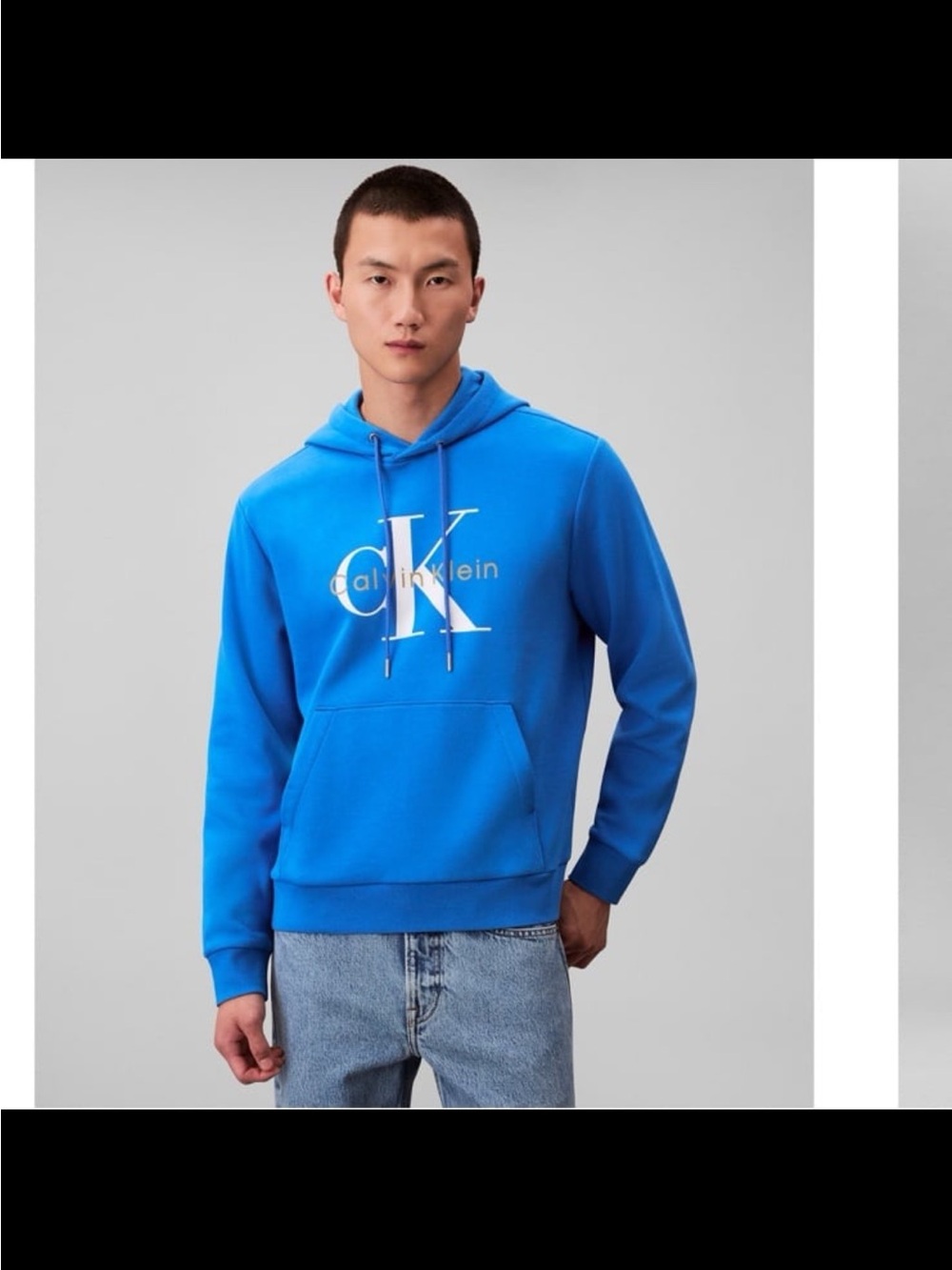 Calvin Klein Electric Blue CK Logo Hoodie